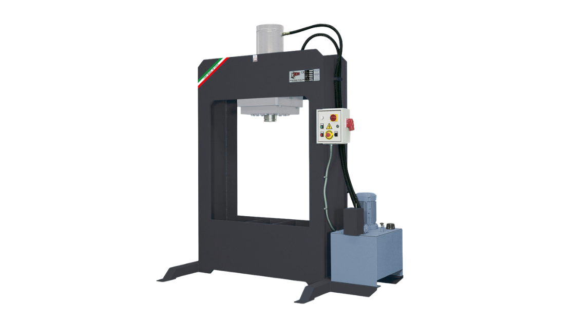 Hydraulic workshop press with monolithic structure – PFC