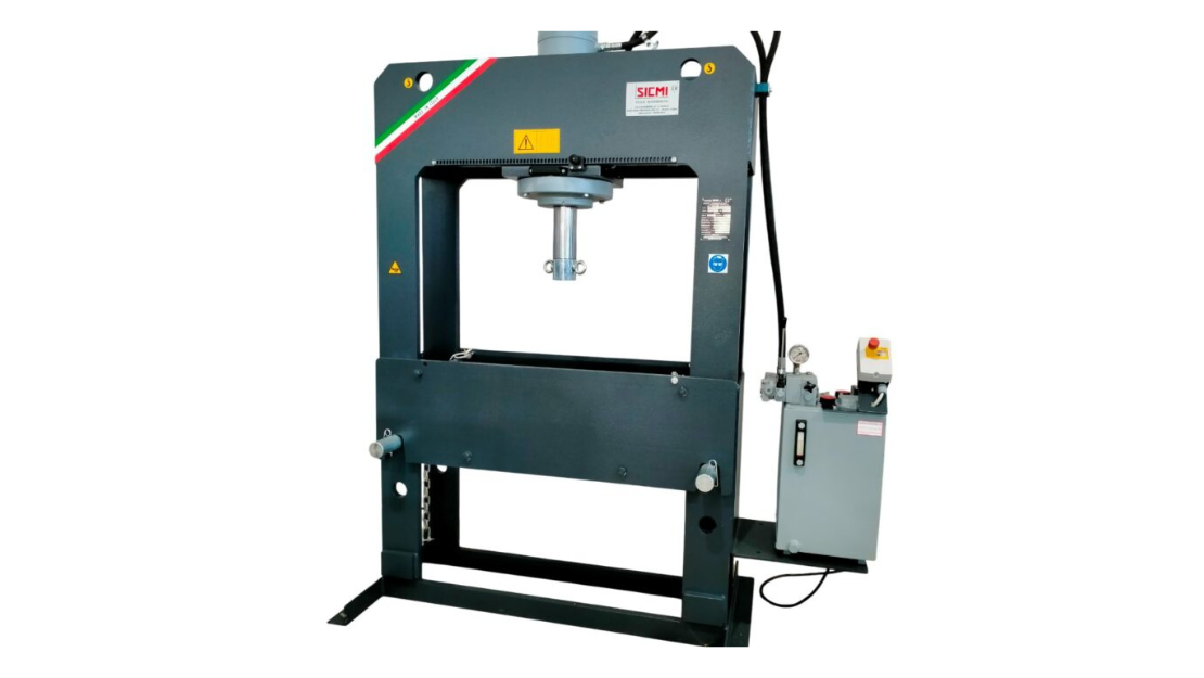 Hydraulic workshop press (350mm cylinder stroke – single speed <6mm/sec) - PSS-TL